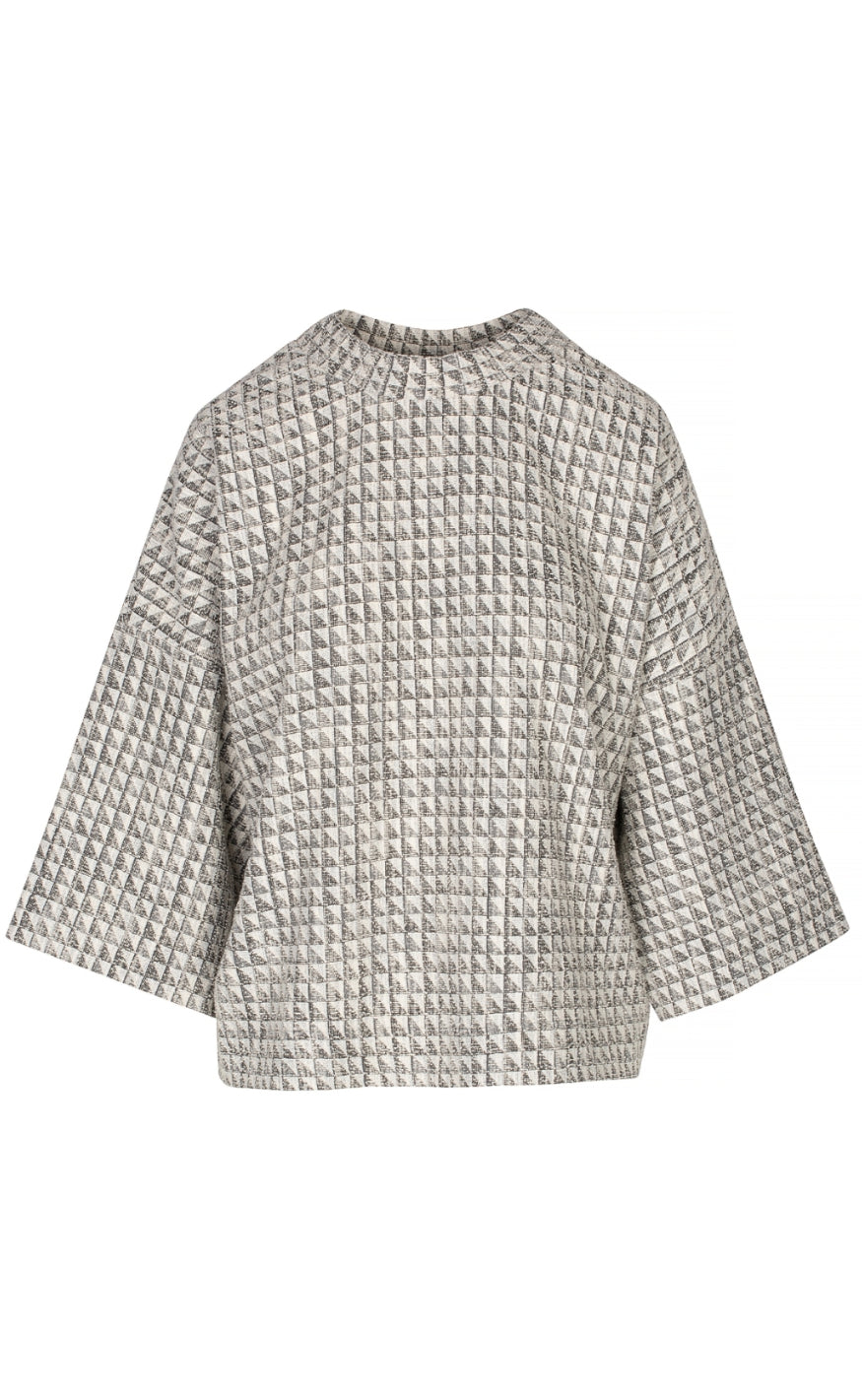 One Two Luxzuz Bluse - Julie - Concrete