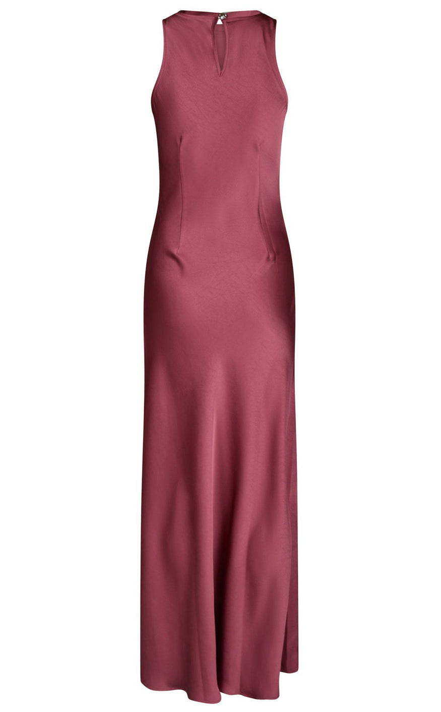 Neo Noir Kjole - Celinie Heavy Sateen - Cherry Pink