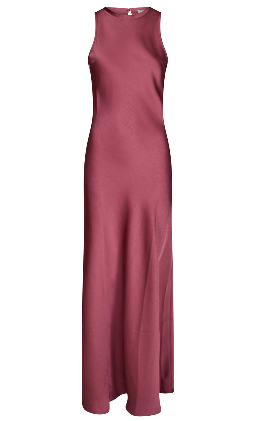 Neo Noir Kjole - Celinie Heavy Sateen - Cherry Pink