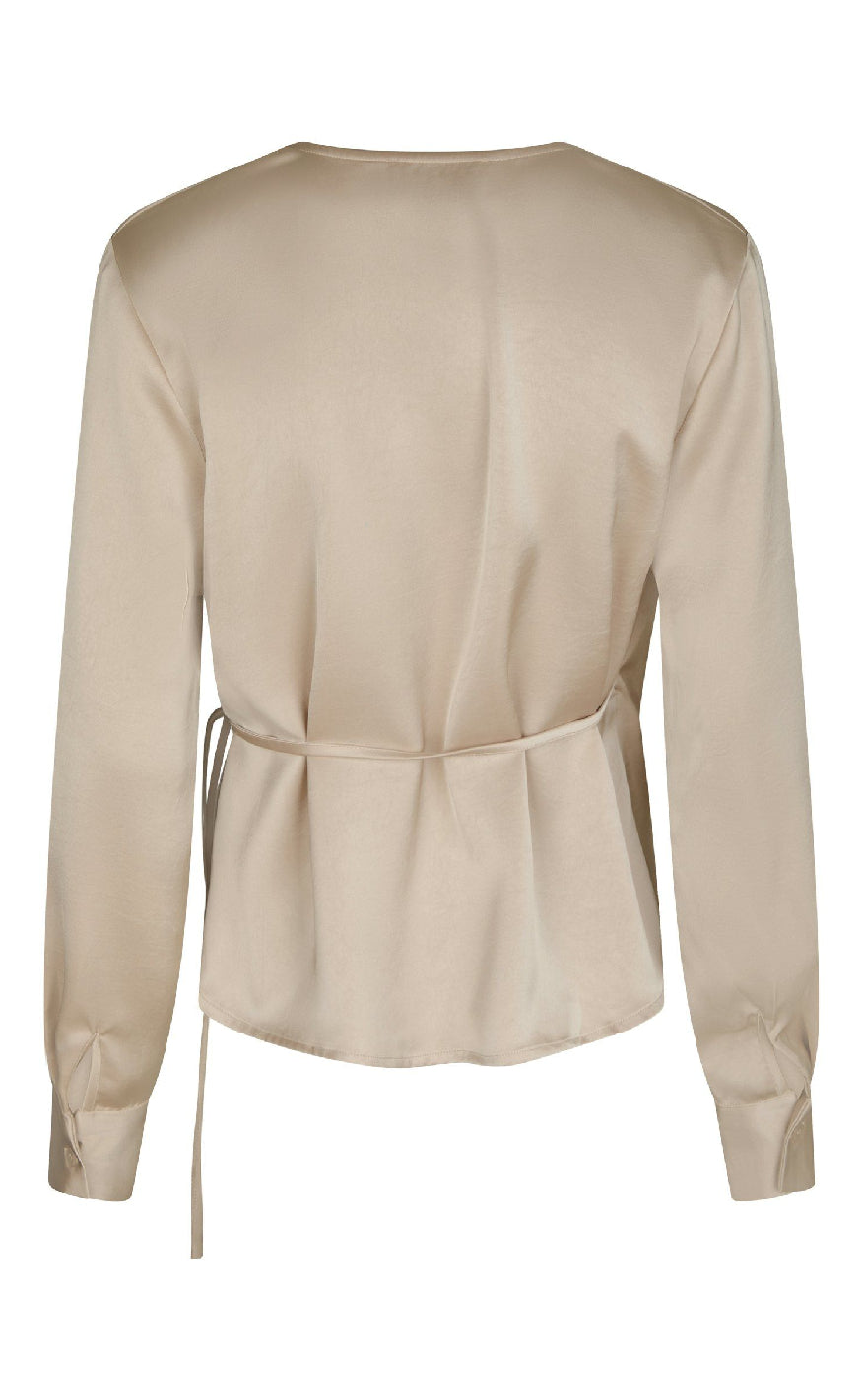 Neo Noir Bluse - Caprina Heavy Sateen - Champagne