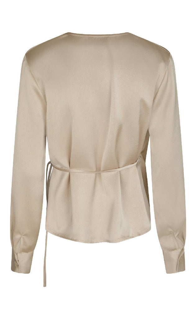 Neo Noir Bluse - Caprina Heavy Sateen - Champagne