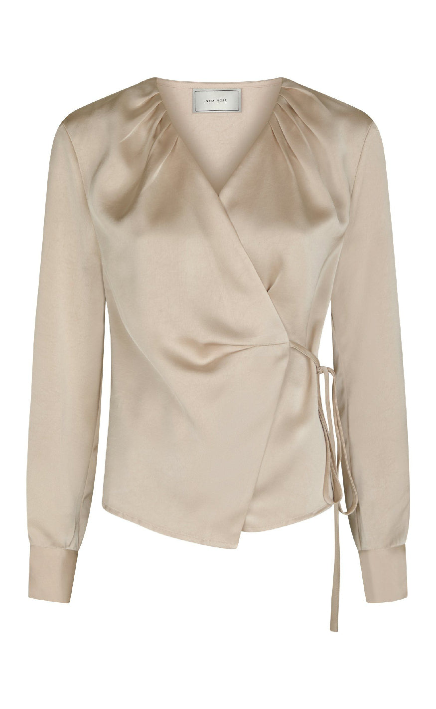 Neo Noir Bluse - Caprina Heavy Sateen - Champagne