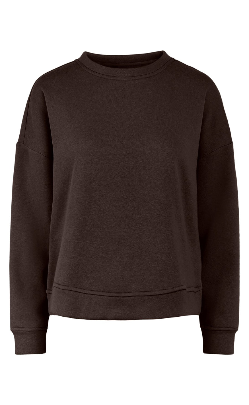 Pieces Sweatshirt - Chilli - Chicory Coffee