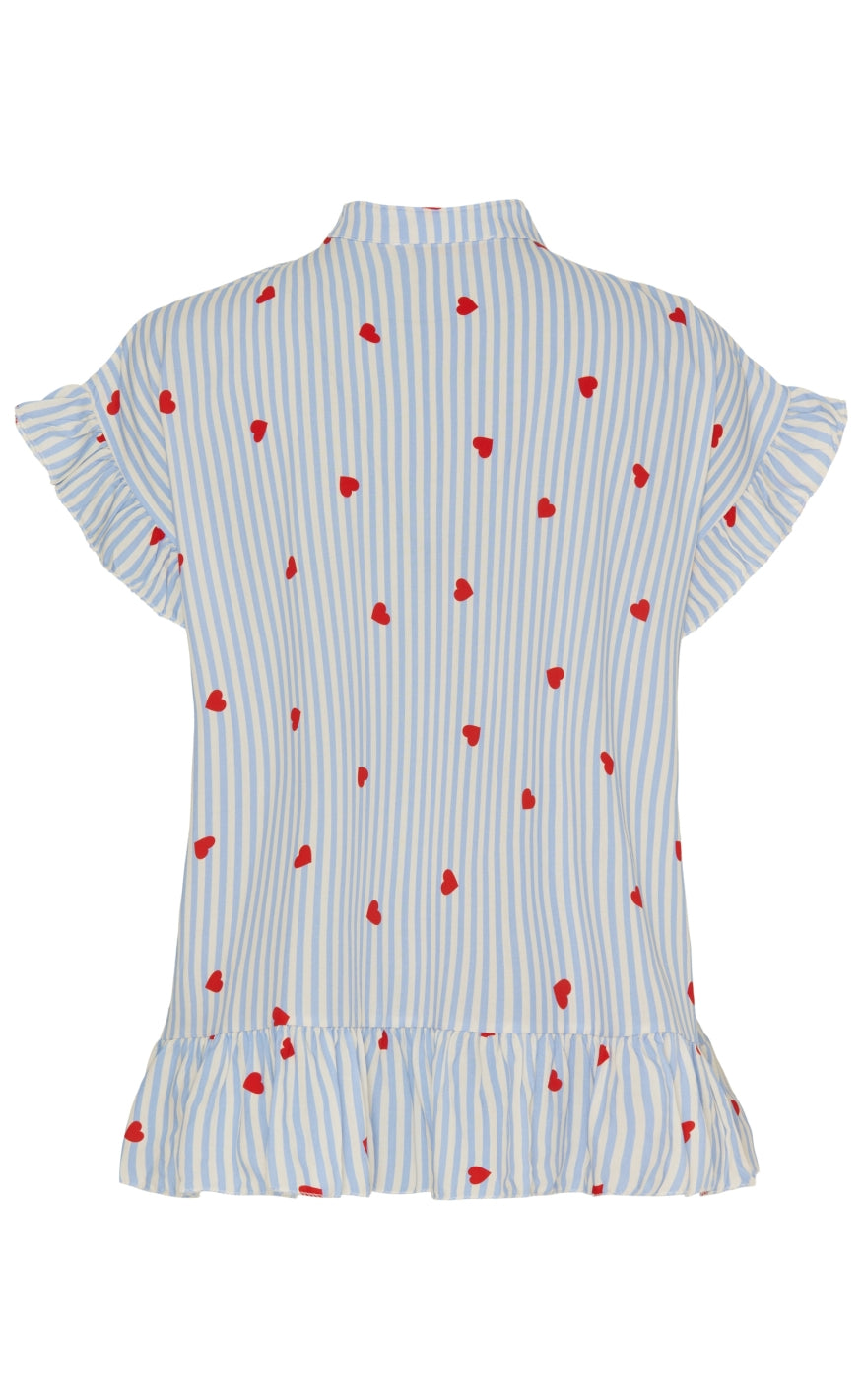 Marta Du Chateau Bluse - 5805 Cila - Celeste Heart