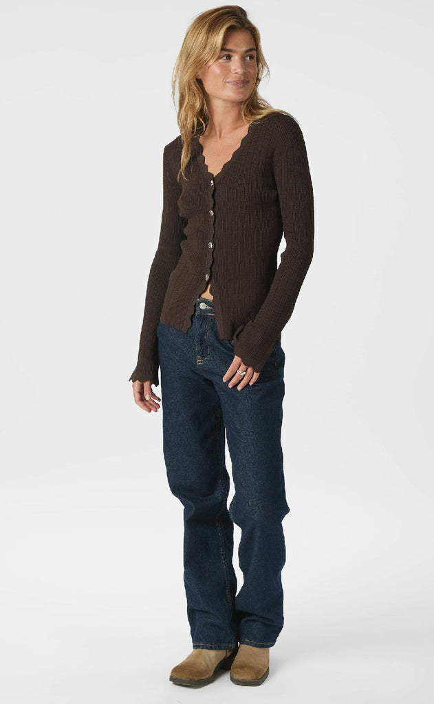 Neo Noir Bluse - Clara Stitch - Dark Brown