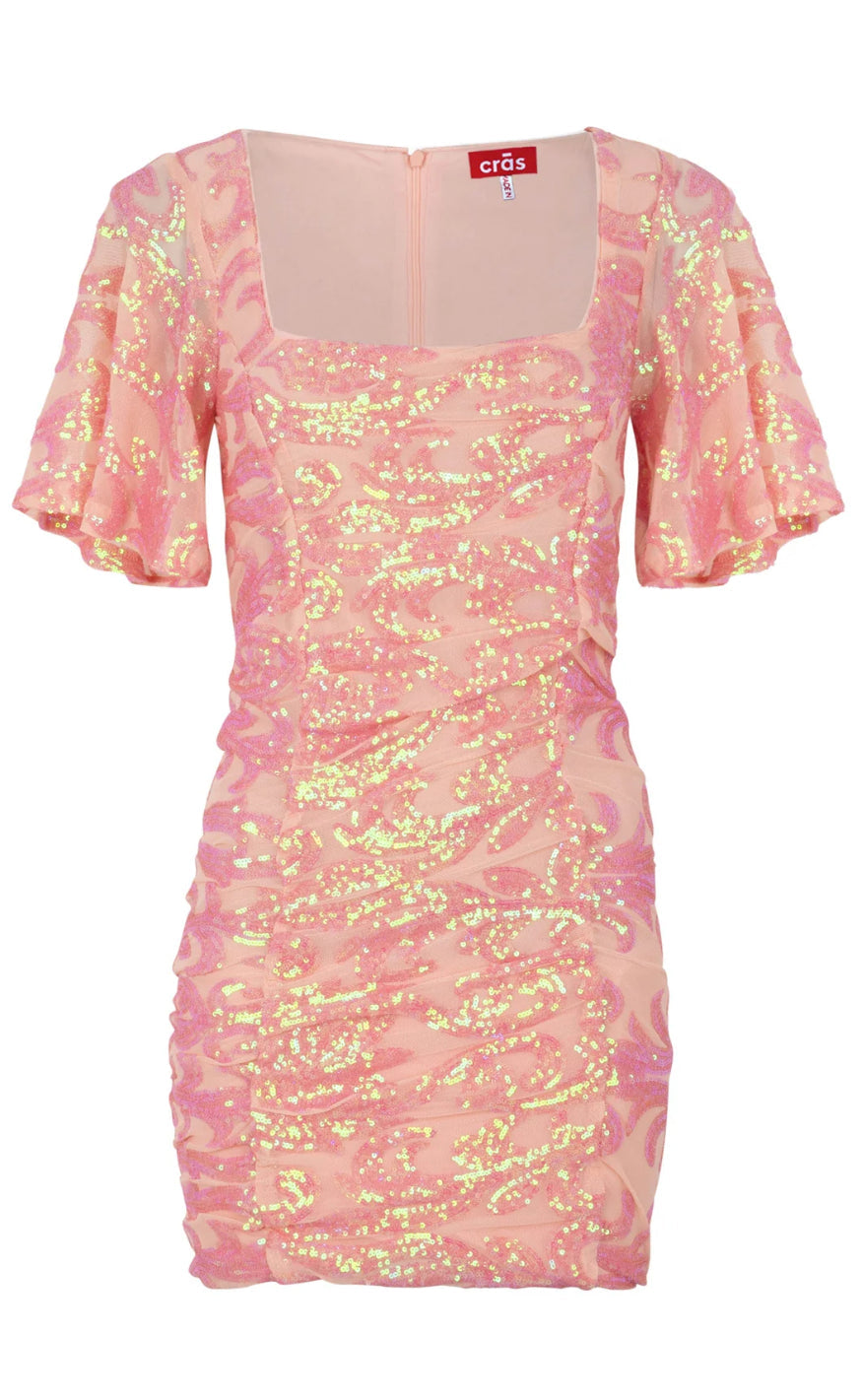 Cras Kjole - Clover - Coral Pink