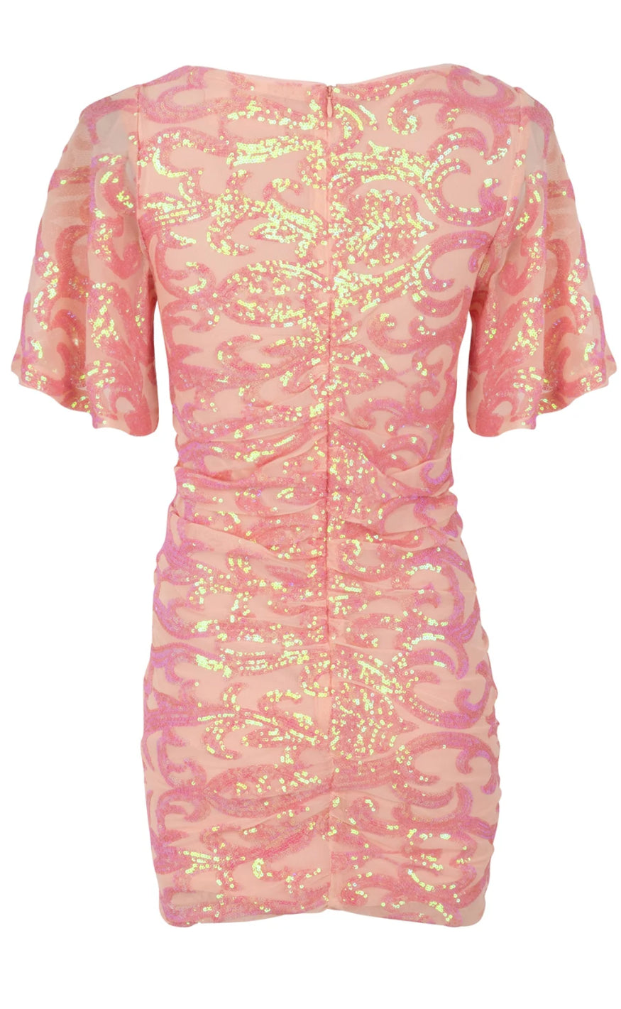Cras Kjole - Clover - Coral Pink