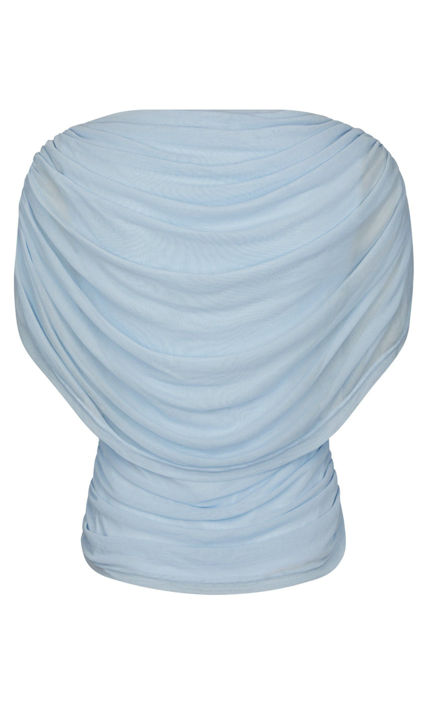 Neo Noir Topp - Cottuna Drapy - Light Blue