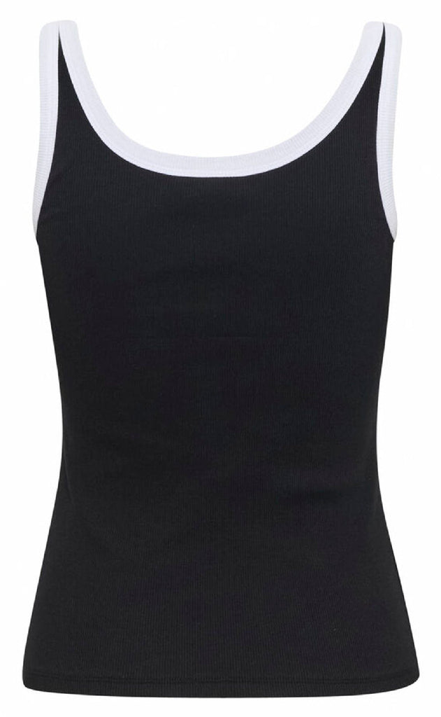 Gestuz Topp - Drew Contrast - Black