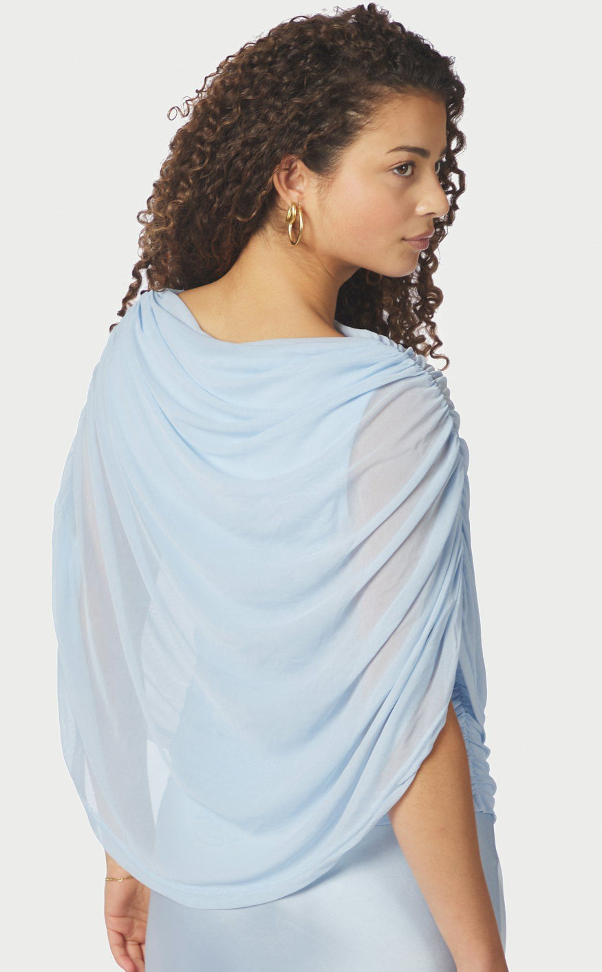 Neo Noir Topp - Cottuna Drapy - Light Blue