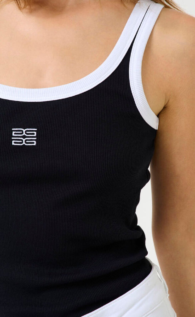 Gestuz Topp - Drew Contrast - Black