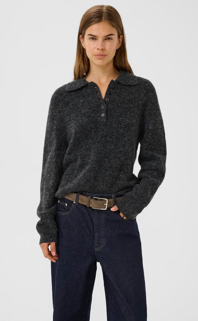 Gestuz Pullover - Alpha - Charcoal Melange