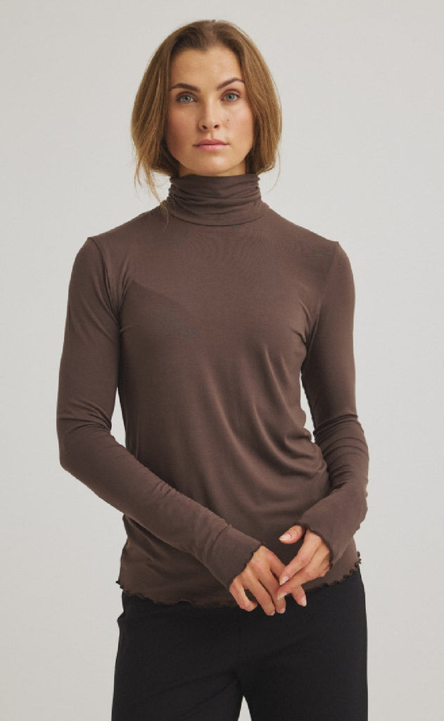 Luxzuz Bluse - Jachio - Coffee Bean