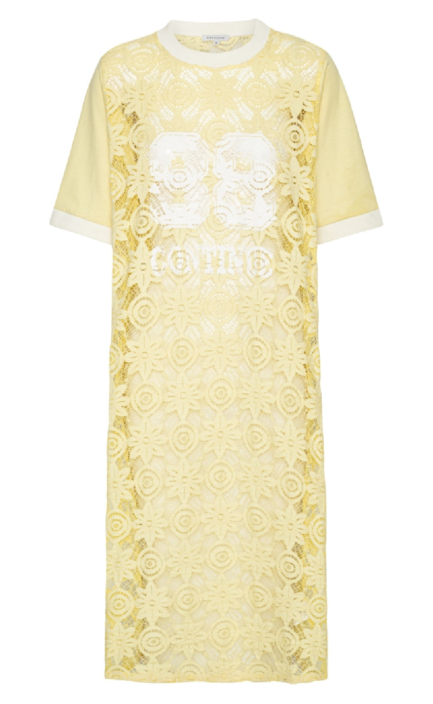 Continue Kjole - Conni Lace - Light Yellow