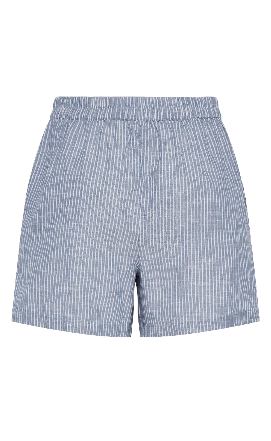 Pieces Shorts - Apia - Coronet Blue/Bright White