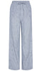 Pieces Bukser - Apia - Coronet Blue/Bright White