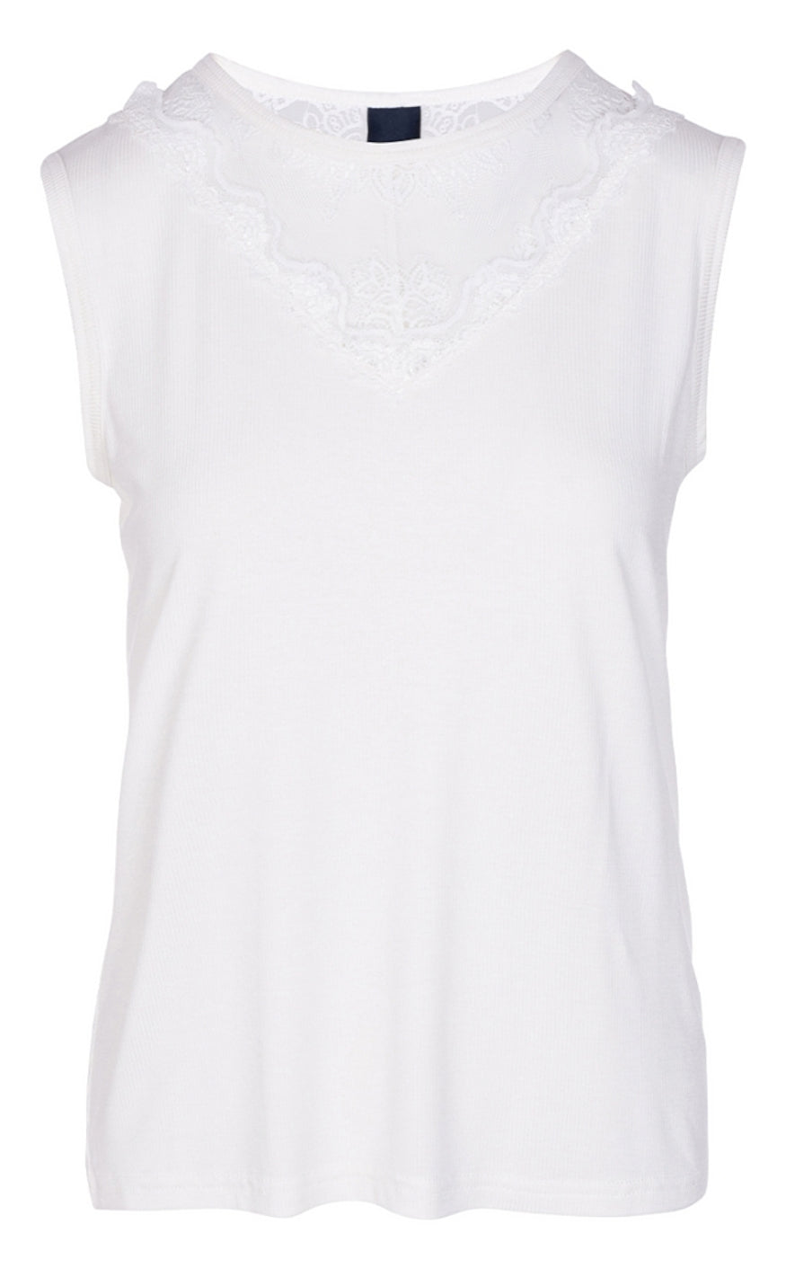 One Two Luxzuz Topp - Amelia - Cream
