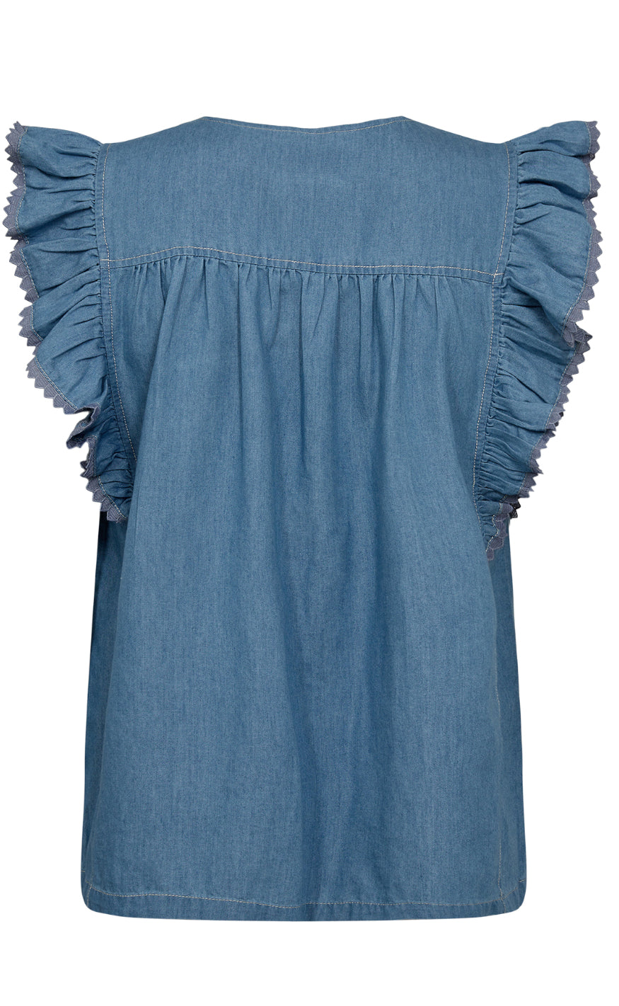 Nümph Topp - Dylan - Medium Blue Denim