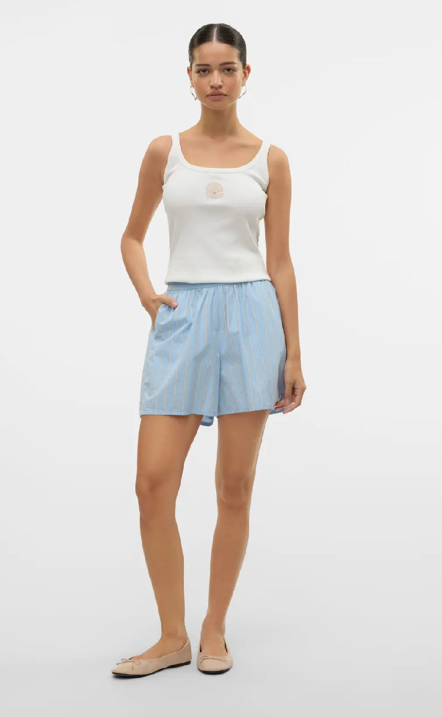 Vero Moda Topp - Diana - Shell With Pearl