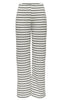 ONLY Bukser - Eva Stripe - Cloud Dancer/Black