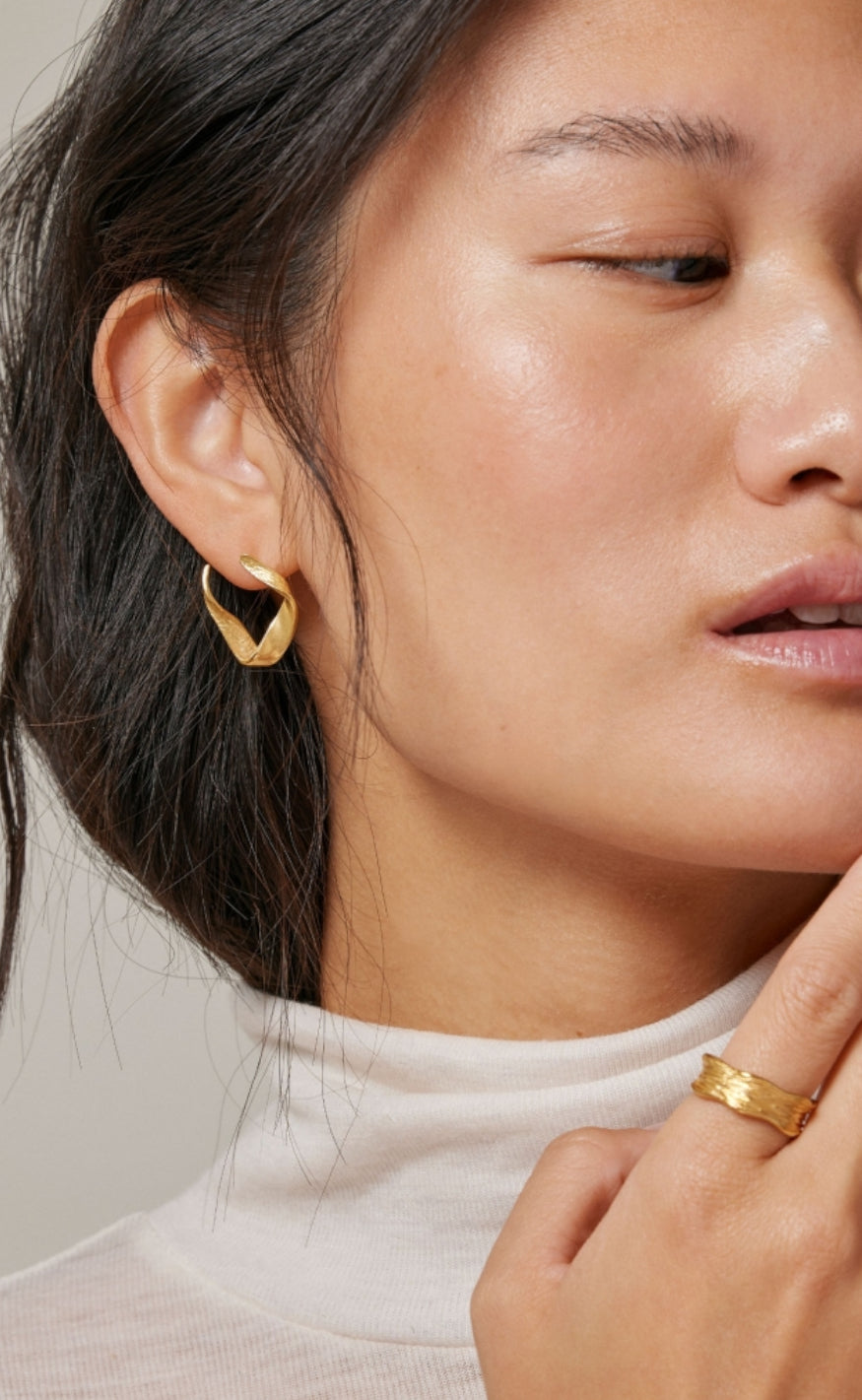 ENAMEL Copenhagen Ørering - Dalia - Gold
