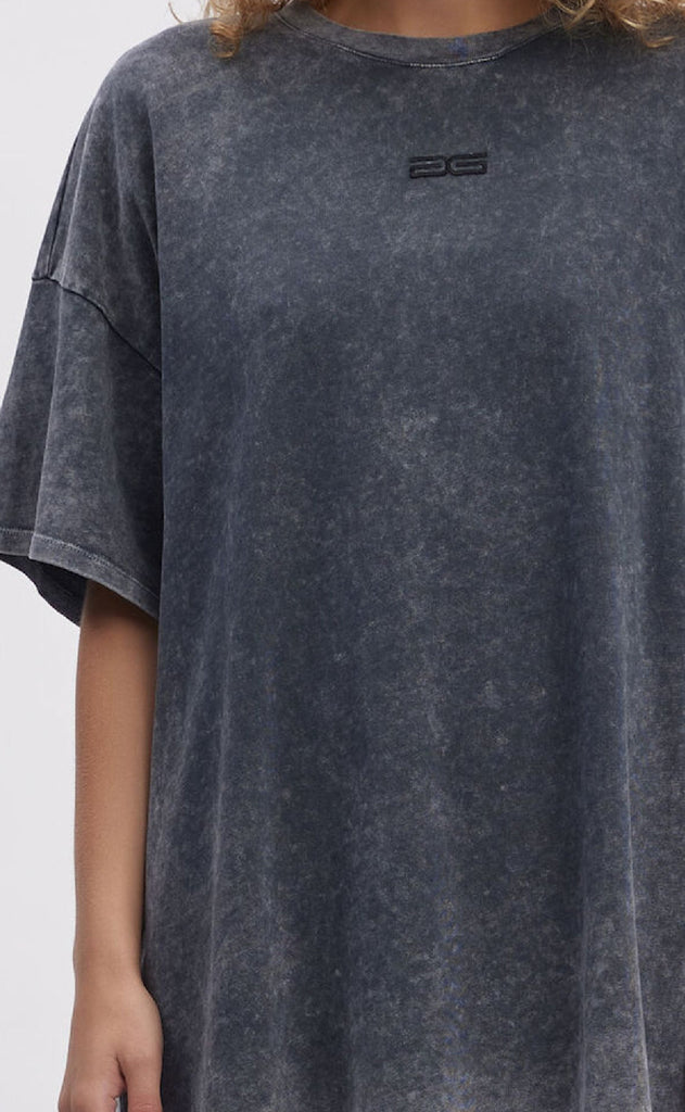 Gestuz T-shirt - Jio Oversize - Dark Grey Washed