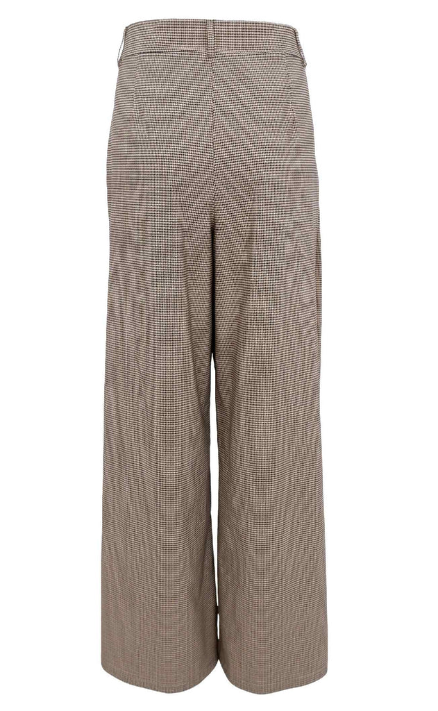 Black Colour Bukser - Davina Art Wide - Brown