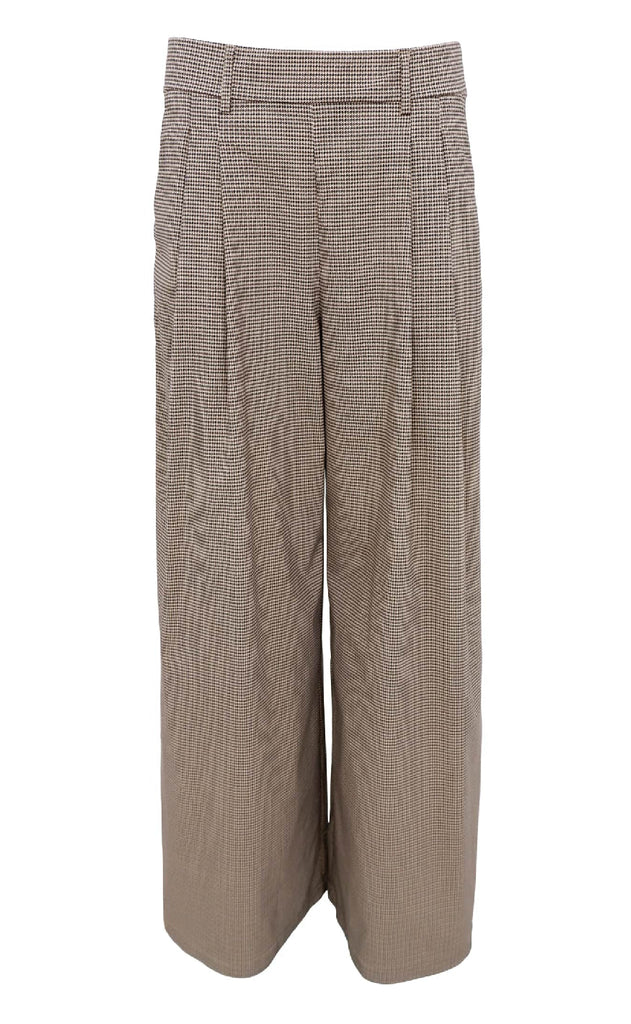 Black Colour Bukser - Davina Art Wide - Brown