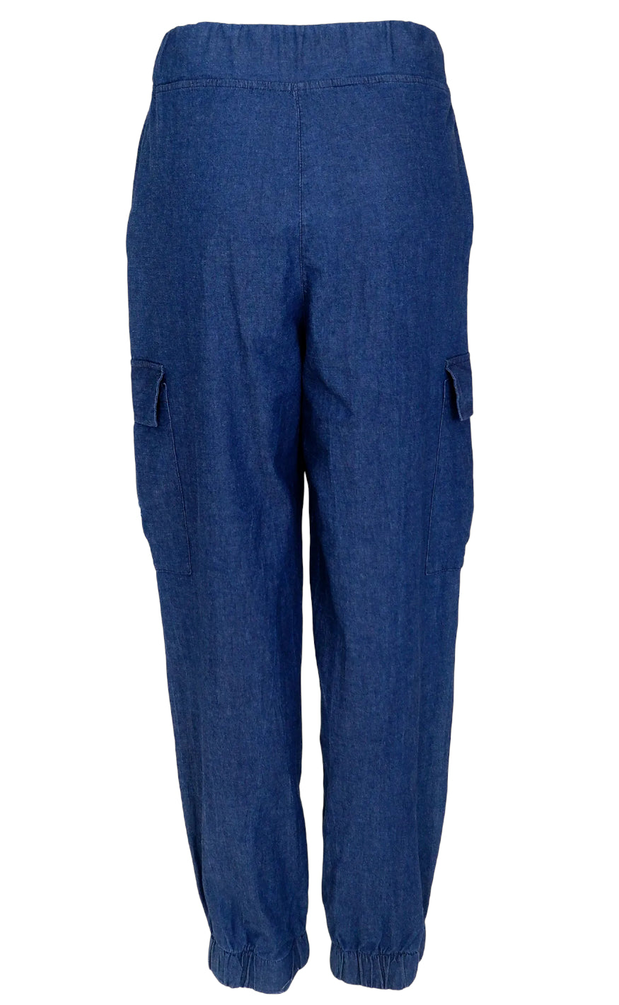Black Colour Bukser - Davina - Navy