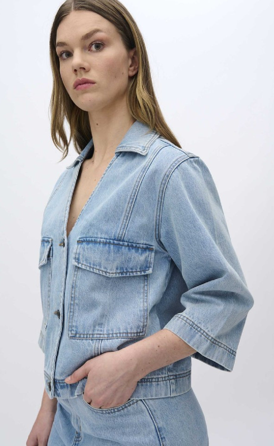 Moves Skjorte - Amarie - Light Blue