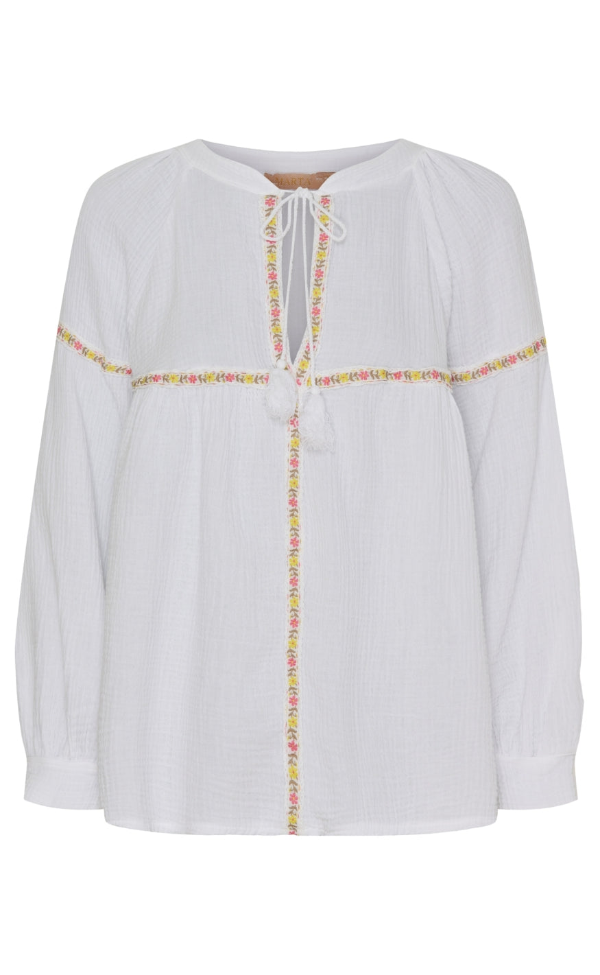 Marta Du Chateau Bluse - 6164 Debora - White