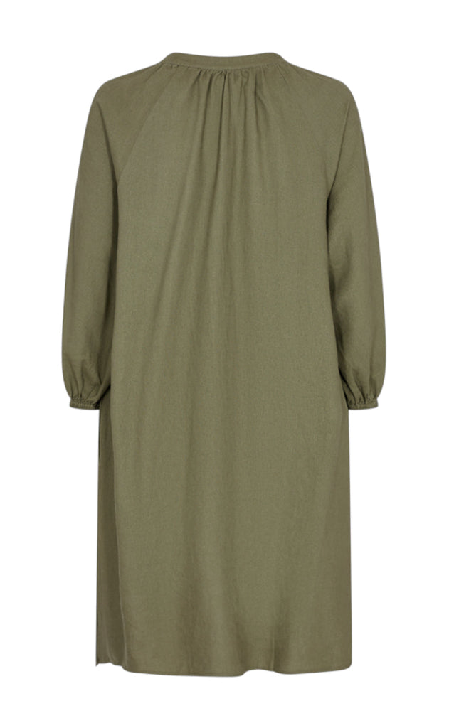 Freequent Kjole - Lava Kaftan - Deep Lichen Green