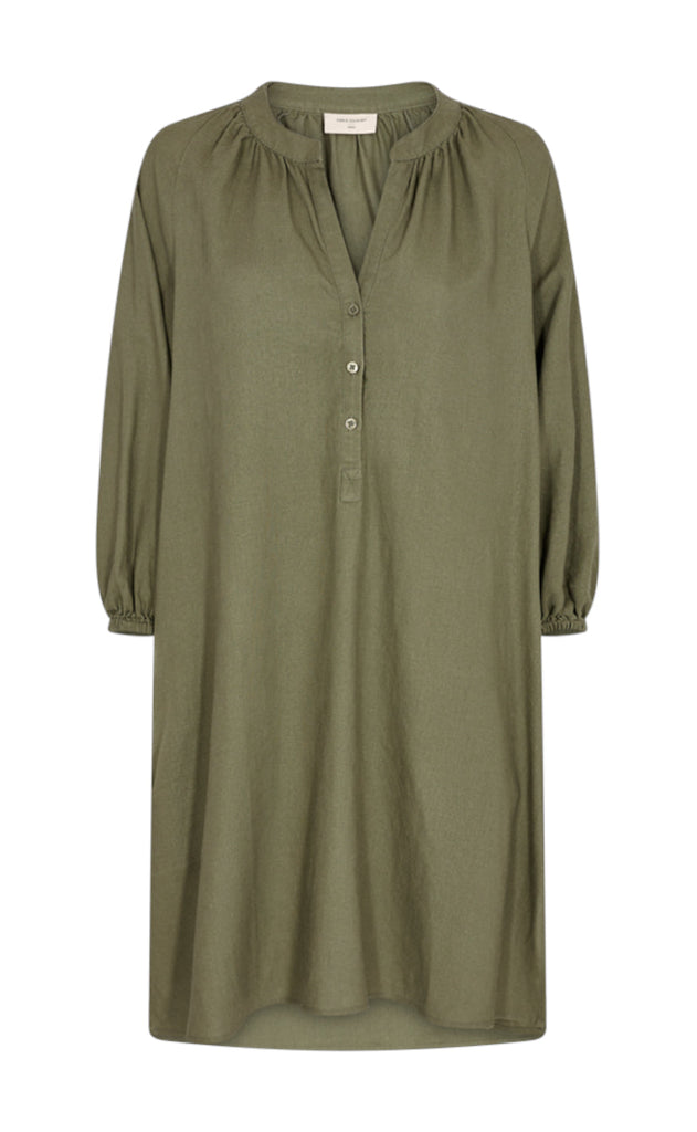 Freequent Kjole - Lava Kaftan - Deep Lichen Green