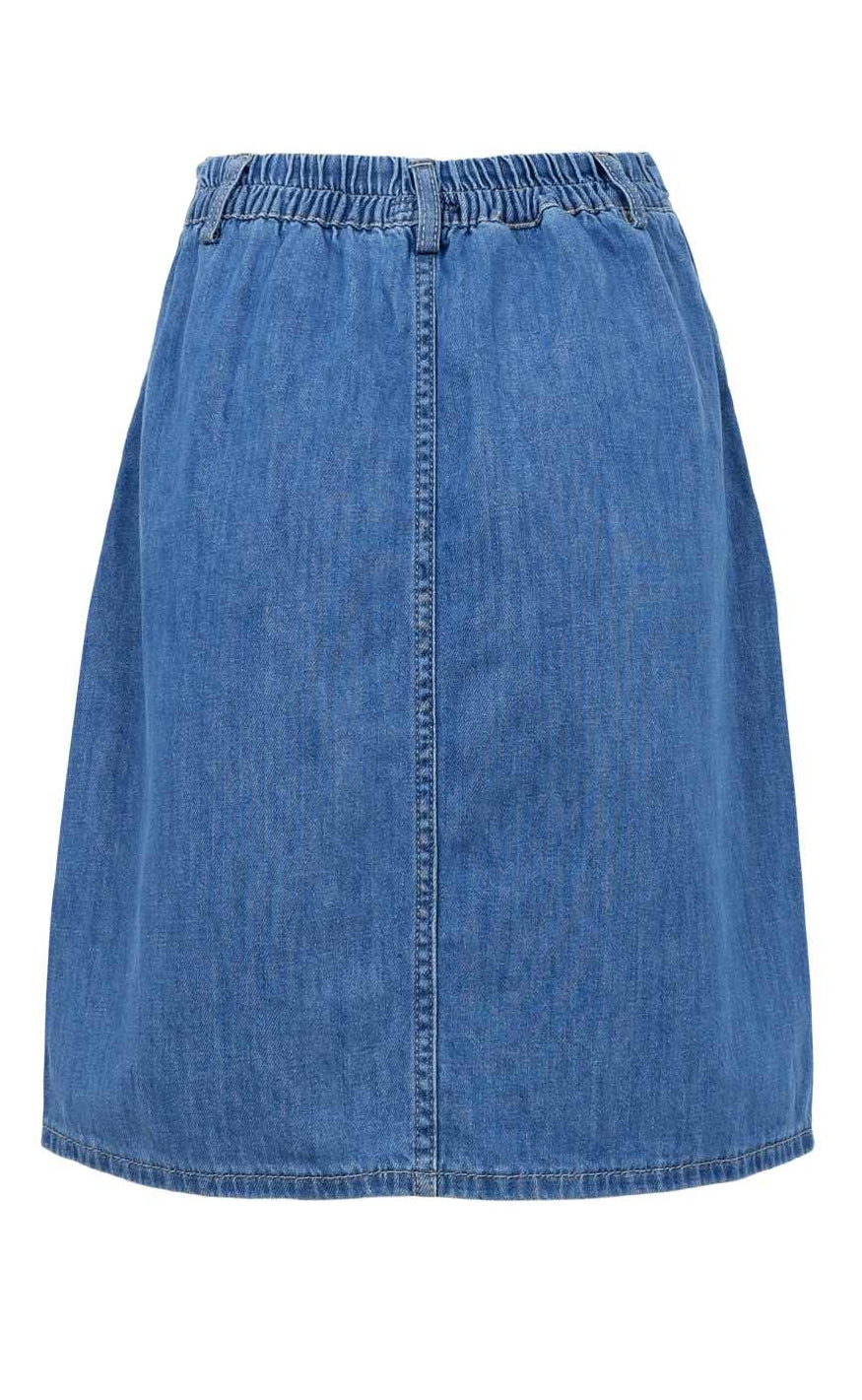 Black Colour Skjørt - Nettie - Mid Blue Wash