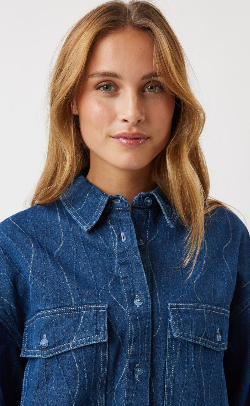 Moves Skjorte - Deninna - Medium Blue