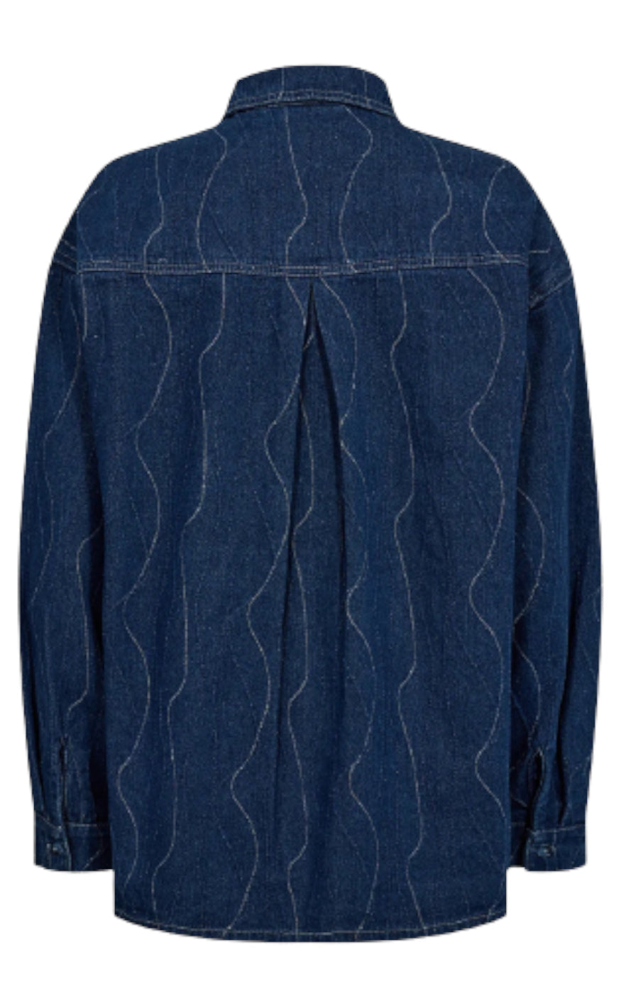 Moves Skjorte - Deninna - Medium Blue