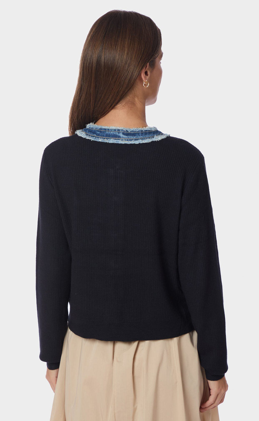 Neo Noir Cardigan - Zelma Denim - Navy
