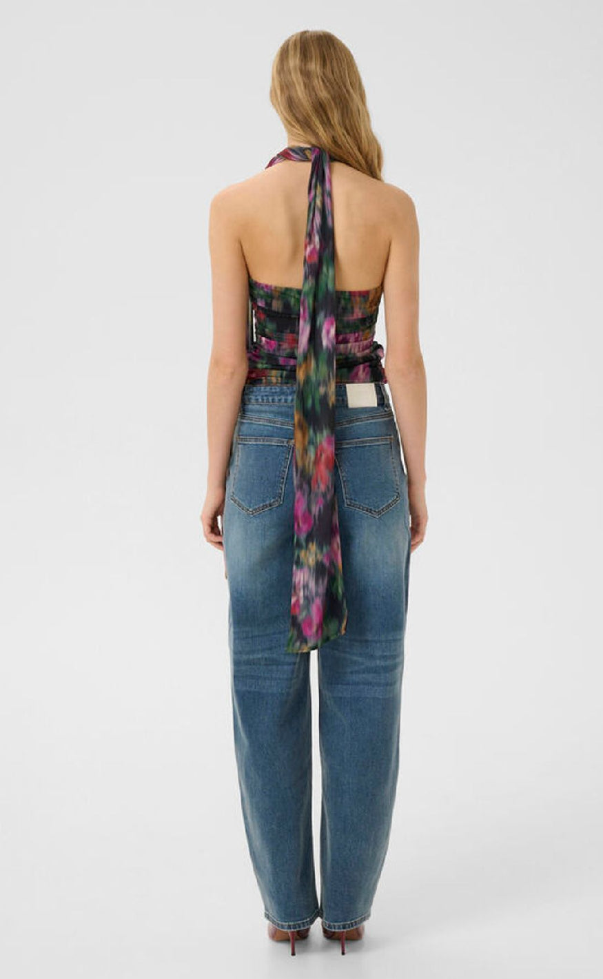 Gestuz Topp - Fadia - Red Faded Flower