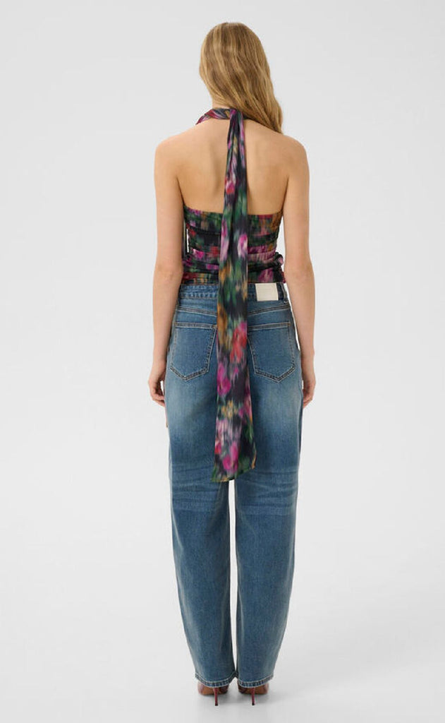 Gestuz Topp - Fadia - Red Faded Flower