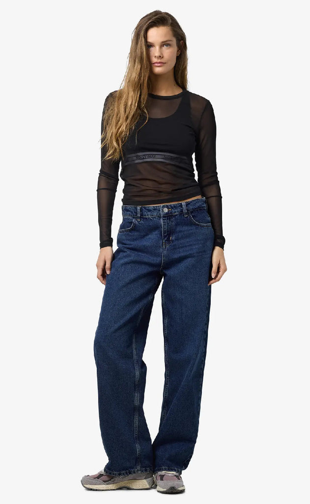 Noisy May Topp - Judith L/S - Black