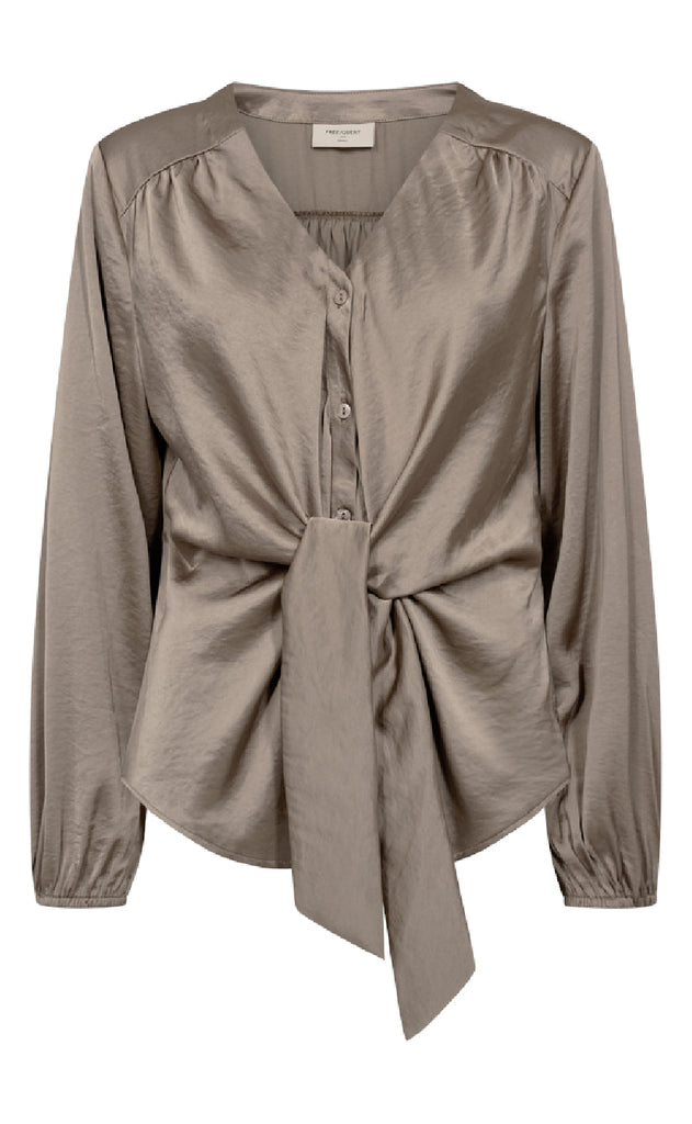 Freequent Bluse - Dove - Desert Taupe
