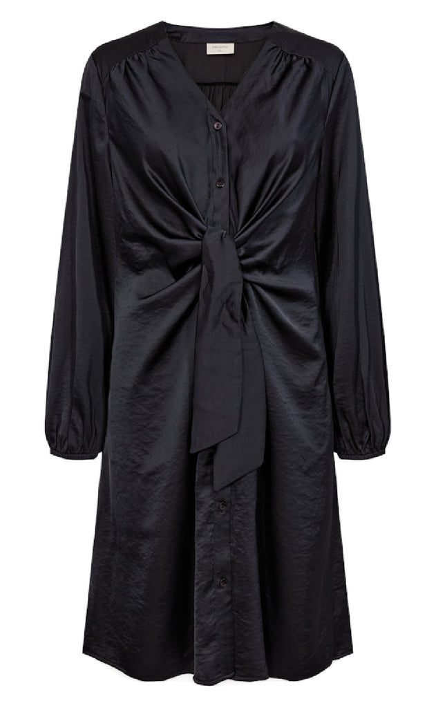 Freequent Kjole - Dove - Black