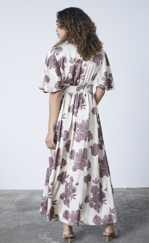 Sisters Point Kjole - Gisela-DR20 - Bordeaux Flower