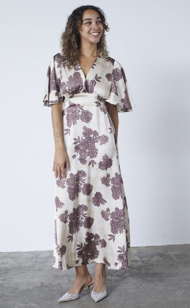 Sisters Point Kjole - Gisela-DR20 - Bordeaux Flower