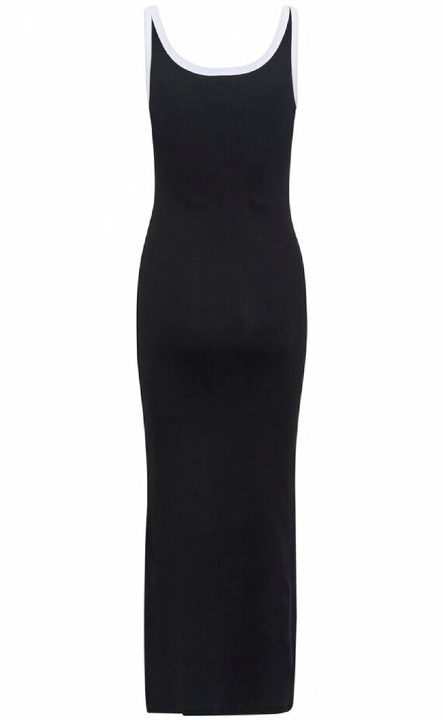 Gestuz Kjole - Drew Contrast Logo - Black
