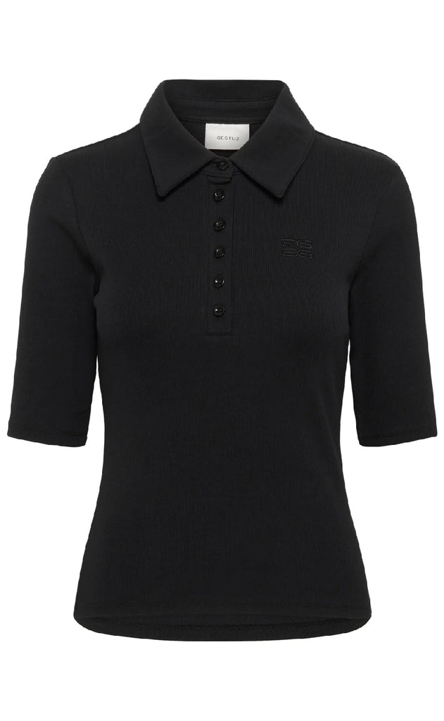 Gestuz Bluse - Drew Polo - Black