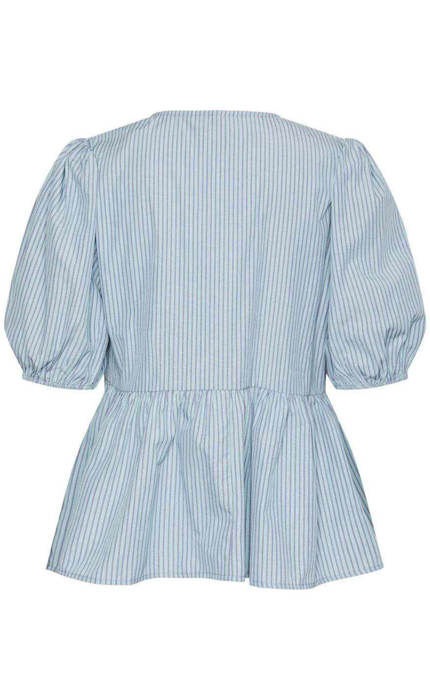 PIECES Topp - Holly Tie - Dusty Mint