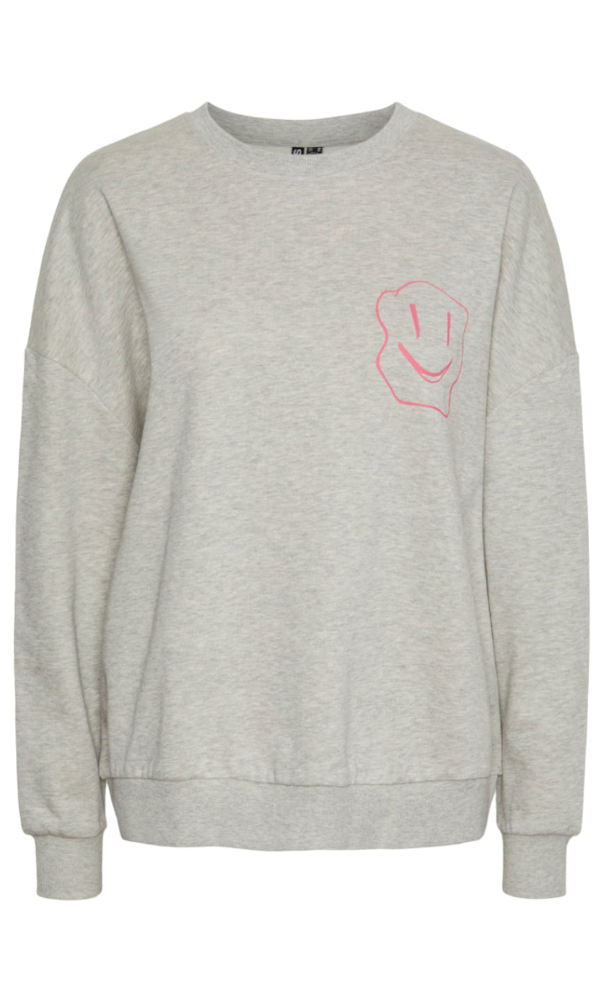 Pieces Sweater - Dyllo - Light Grey Melange
