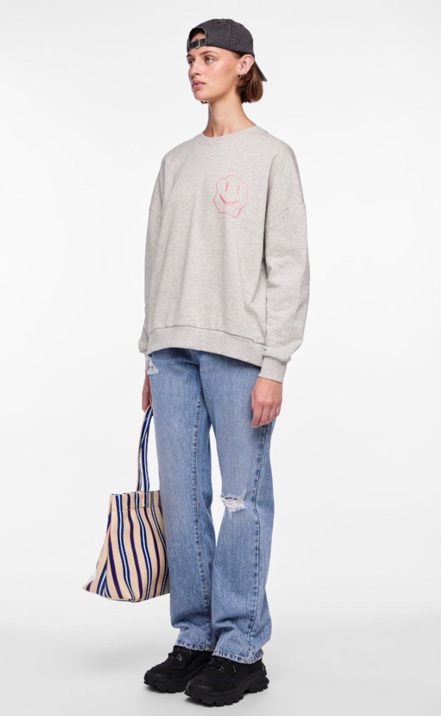 Pieces Sweater - Dyllo - Light Grey Melange