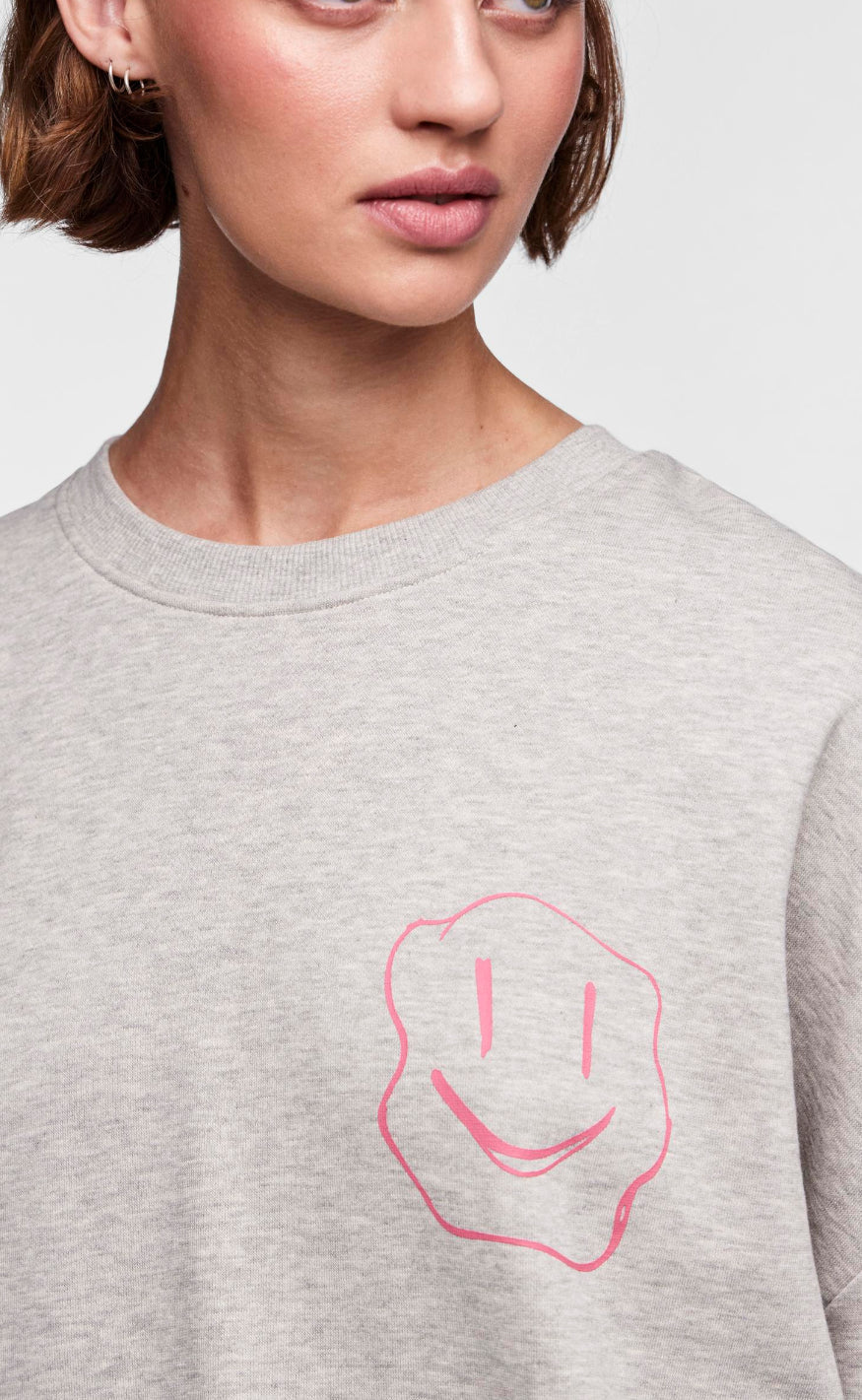 Pieces Sweater - Dyllo - Light Grey Melange